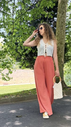 PANTALÓN PLUMETI CORAL