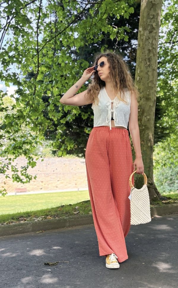 PANTALÓN PLUMETI CORAL